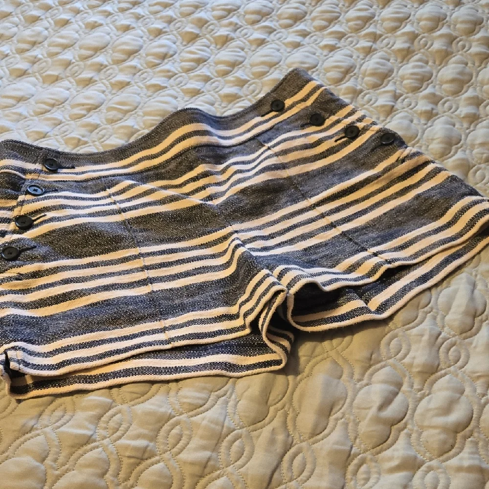Striped Blue and White Shorts the Riviera Short from Loft - Picture 1 of 7
